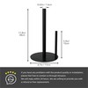 Black Kitchen Roll Holder Worktop Paper Roll Holder Standing Kitchen