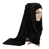 ANKOMINA Women Soft Chiffon Rhinestone Long Scarf Shawl Fashion Muslim