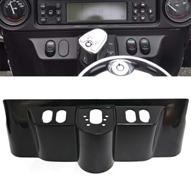 Americruise Motorcycle Switch Dash Panel Accent Cap for Harley Touring Street Glide 2006-2013, Electra Glide Ultra Classic 1996-2013 (Matt Black)
