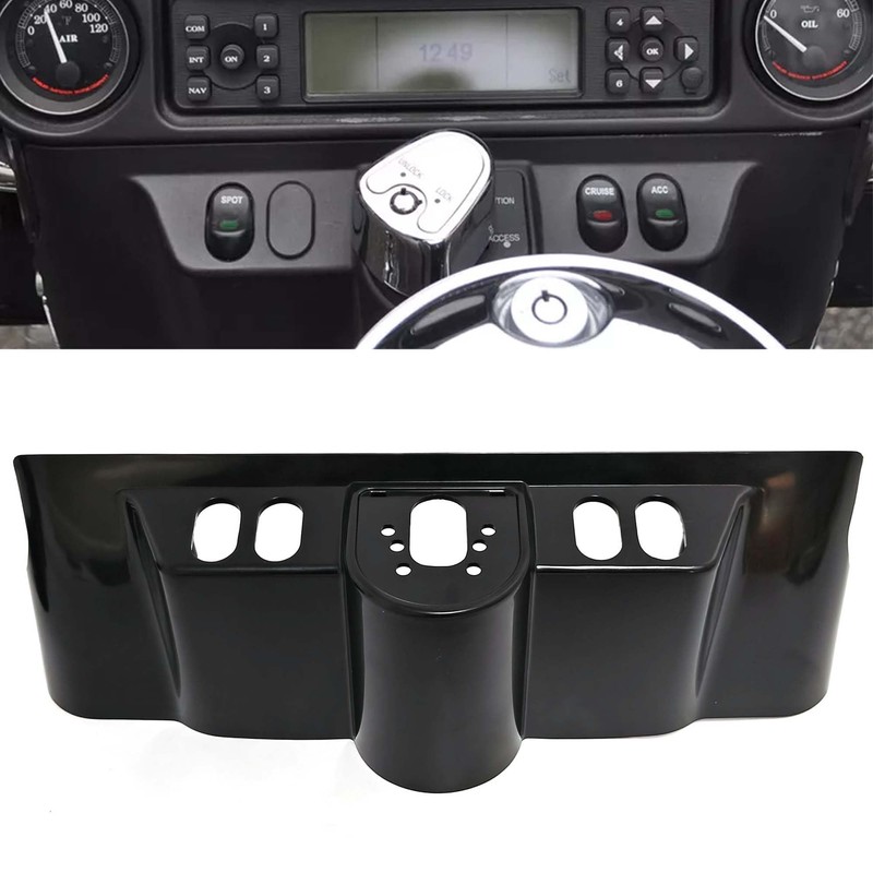 Americruise Motorcycle Switch Dash Panel Accent Cap for Harley Touring
