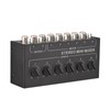 Mini Stereo 6 Channel Passive Mixer RCA Portable Audio Mixer