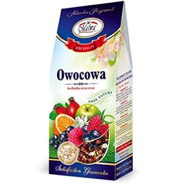 Multifruit Tea Mix by Malwa (Herbatka Owocowa) 100g/3.52oz Apple Rowan Chokeberry Hawthorn Pineapple Blackcurrant Rosehip Hibiscus Orange - Non Caffeine - Product of Poland