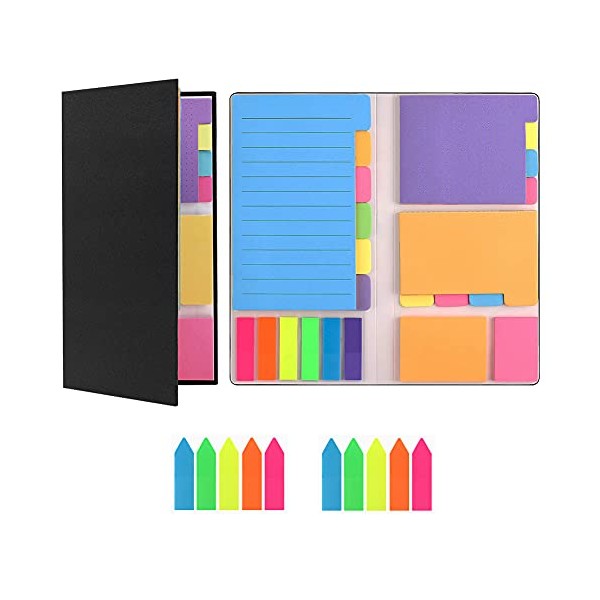 Sticky Notes Set, Sticky Notes Pad, Divider Self-Stick Notes Tabs,