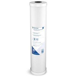 Pentair Pentek RFC-20BB Big Blue Carbon Water Filter, 20-Inch, Whole House Heavy Duty Radial Flow Carbon Replacement Cartridge with Granular Activated Carbon (GAC) Filter, 20" x 4.5", 25 Micron