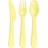 HEKU Set di posate riutilizzabili, 18 pezzi, in materiale PP,