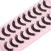 wiwoseo Eyelashes Russian Strip Lashes D Curly Natural Wispy Fluffy