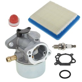 SPORTARC Carburettor with Air Filter and Gaskets for 799868 498170 Lawnmower Carburettor 12D802 12F702 12F802