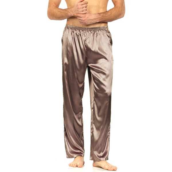 YIMANIE Men's Silk Pajama Pant Comfy Soft Lounge Sleep Pants