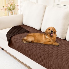 Smiry Waterproof Dog Blanket, Soft Dog Bed Cover Pet Blanket, Reversible Washable Pet Couch Cover for Sofa Furniture Protector for Puppy Cat (30x70 Inch, Brown/Chocolate)