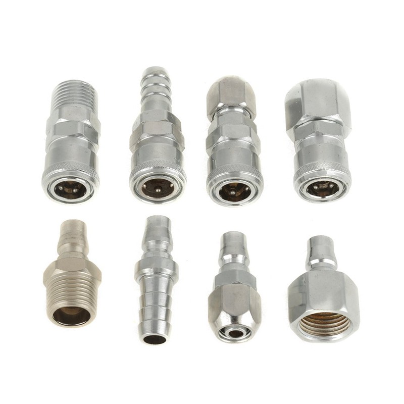 Fydun Quick Coupling Set, 8 Pieces, 1/2 Inch Pneumatic Air