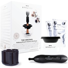 Electric Make-up Brush Cleaner. Miracleaner Make-up Brush Cleaner, High Powered Spin Cleaning Tool - Clear