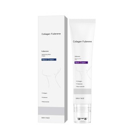 Collagen Fullerene Anti Aging Neck Cream with Peptides, Firming Lotion for Wrinkles, Crepey Skin and Sagging