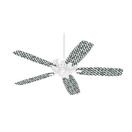 Locknodes 05 Seafoam Green - Ceiling Fan Skin Kit fits most 42 inch fans (FAN and BLADES SOLD SEPARATELY)