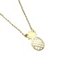 Pineapple Gold Pendant Necklace Handmade
