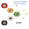 Foam-Cannon with 5 Pressure Washer Sprayer Nozzles, for Pressure Washer,1/4inch