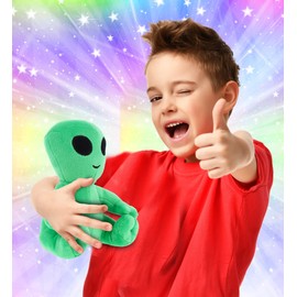 DolliBu Super Soft Green Alien Stuffed Animal Plush Toy, Kids and Adults Huggable Space Alien Gifts, Cute Stuffed Toy for Girls and Boys - 6 Inches