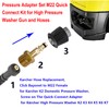 Taicols Pressure Adapter Set M22 Quick Connect Kit for High