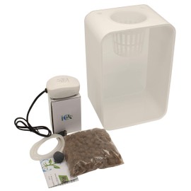 c-Hydro 2 Gallon Hydroponic or Aquaponic, 4" Net Pot for Larger Plants. Modern Design, Premium, Plants Thrive with Hydroponics!