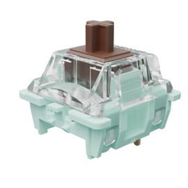 Gateron Jade 3.0 Double-Stage Spring Brown Switches,3-Pin 55gf Tactile/Pre Lubed for Mechanical Keyboard（Brown,36pcs）