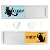 Pitigihe Dishwasher magnet 'Clean/Dirty', magnet with black cat motif