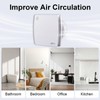 4 Inch Exhaust Fan, 56CFM Wall Mount Bathroom Exhaust Fan