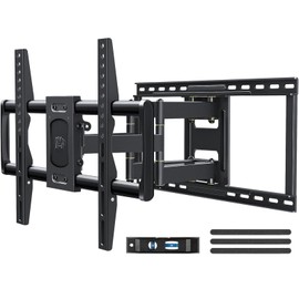 Mounting Dream Full Motion TV Wall Mount for Most 42-90 Inch TVs, Heavy Duty Wall Mount TV Bracket with 6 Strong Articulating Arms, Max VESA 600x400mm, Up to 132LBS, Fits 16/18/24'' Wood Studs, MD2298