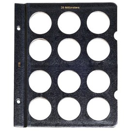 Whitman Blank Page for Whitman Classic Albums - 39mm Coins