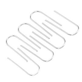 Pack of 100 High Temperature Nichrome Wire Prung Rings, 21 Gauge with Plastic Storage Sbox, U Hanger Hooks for Pendants, Ceramic Ornaments, Fusing in Glass