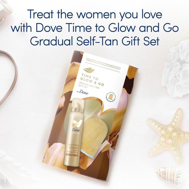 Dove Time to Glow and Go Gradual Self-Tan Gift Set