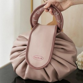 Bojagi-style Lucky Bag Cosmetic Travel Pouch (Waterproof) Makeup Pouch Pink 2ea