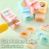 6 Pcs Cute Rubbers, Rubbers Erasers Pencil Eraser Pastel Rubbers