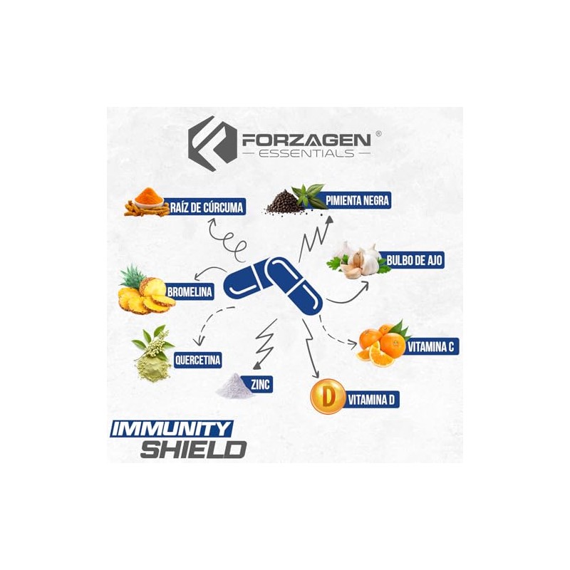 Forzagen | Essentials Immunity Shield | 3920 mg | 120