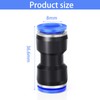 8mm Tube OD Push to Connect Fitting, Straight Pneumatic Connector,