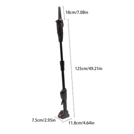 TITIDU Pole Saw Electric Tree Trimmer Pruner Cordless 21V 1500mAh Battery Power & Charger F007,Cordless Rechargeable Double Section Assemble Shaft Branch Cutter and Low Noise
