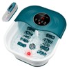 SPA4PIEDS Foot Spa Bath Massager with Heat, Bubble Jets, Red