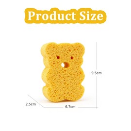 Baby Bath Sponges, Pack of 4 Baby Wash Sponge, Bath Sponge, Shower Sponge, Children, Bath Sponge, Cute Shower Sponge, Baby, Cartoon Shape