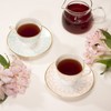Narumi 97104-20861 Cup & Saucer Set, Aurora, Assorted, Blue &