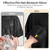 2PCS Double-Sided Pet Hair Remover Gloves, Electrostatic Cat Dog Pet