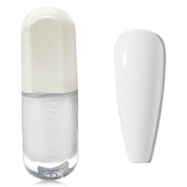 Peel off Nail Polish - Milky White Nail Polish - 60 Seconds nail Varnish Quick Dry - Long Lasting Nail polish - Breathable Vegan nail Polish for Women Girls DIY Nail Paint No Bake