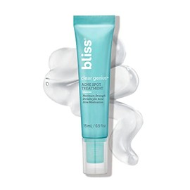 Bliss- Tratamiento localizado para el acné Clear Genius: ácido salicílico al 2% de máxima potencia que reduce las imperfecciones; limpio y vegano