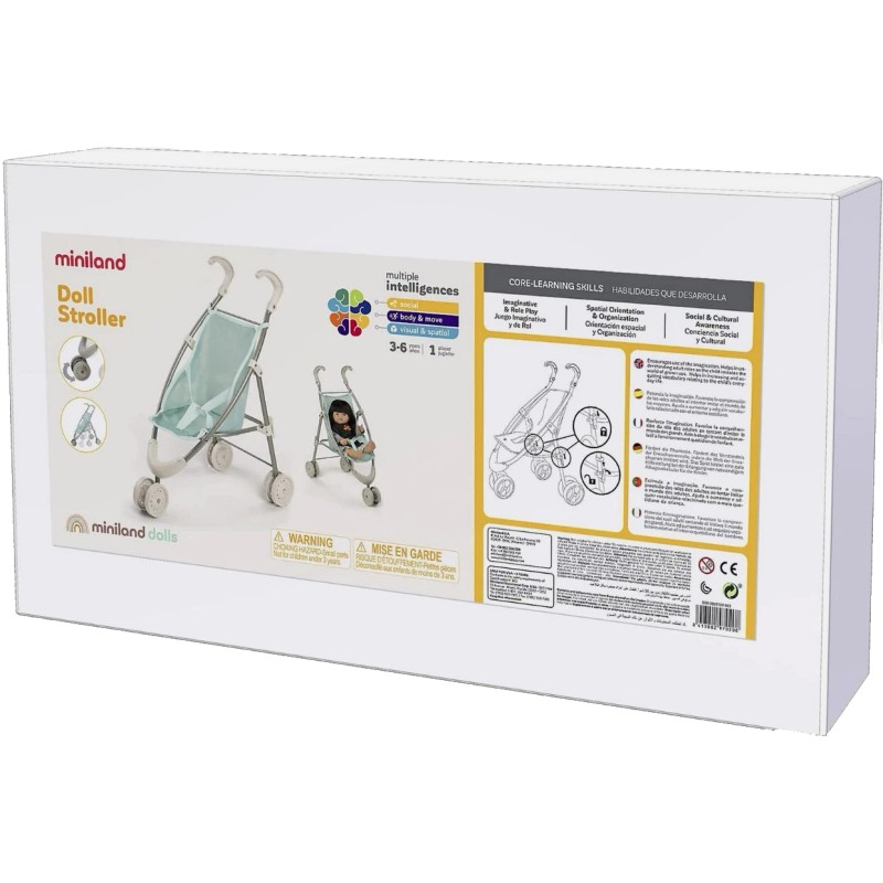 Miniland Doll Stroller, Color Mint