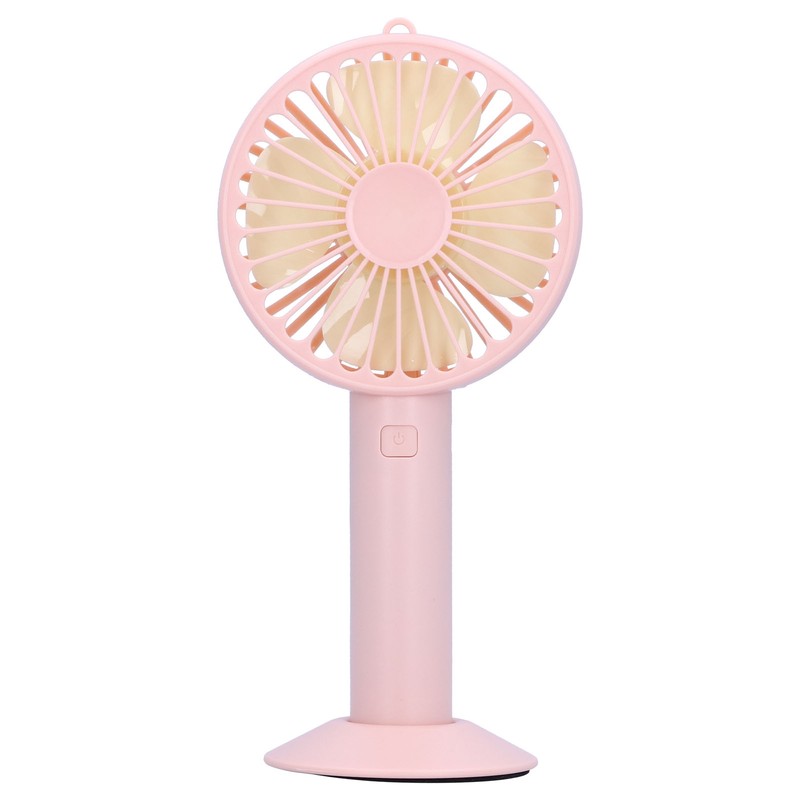 Handheld Electric Fan 4‑Blade 3‑Speed Adjustable USB Rechargeable Cooling Tool
