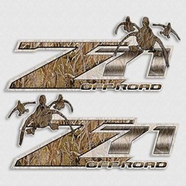 Aftershockit Duck Hunting Shadow Grass 4x4 Decal Set for Z71 Silverado Truck