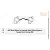 AK Blue Silver Universal Solid Mouthpiece Sweet Iron Horse Bit
