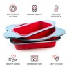 Boxiki Kitchen Silicone Baking Pans Set. 3 PCS Professional Silicone