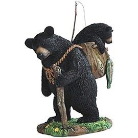 StealStreet SS-G-54290 7.5-Inch Black Bear Fishing with Cub Figurines