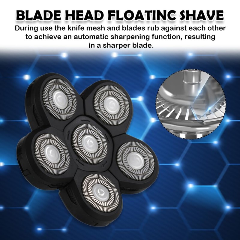 Head Shaver Replacement Heads, Universal Replacement Blade Head Shaver，Replacement Cutter