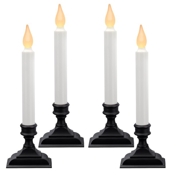 612 Vermont Battery Operated LED Window Candles with Flickering Amber