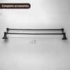 WOLIBEER Bronze Double Towel Bar, Adjustable 14.96 to 26.57 inches