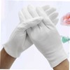 Operitacx 6 Pair Lightweight White Cotton Gloves of Protective Work